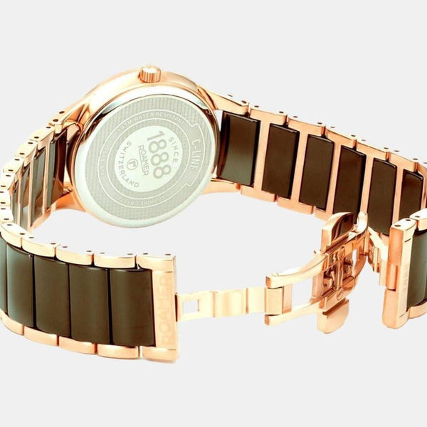 ROAMER Female Brown Analog Stainless Steel Watch 658844 49 65 63 - Zamana.pk
