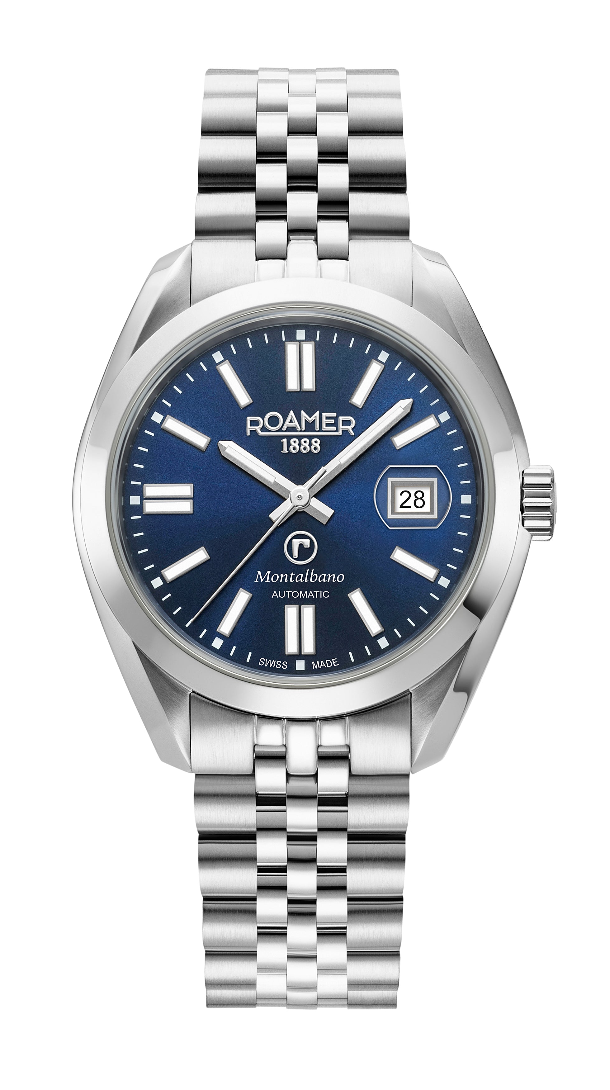 Roamer Men's Montalbano Automatic Stainless Steel Watch 996983 41 45 20 - Zamana Main image