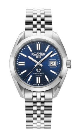Roamer Men's Montalbano Automatic Stainless Steel Watch 996983 41 45 20 - Zamana