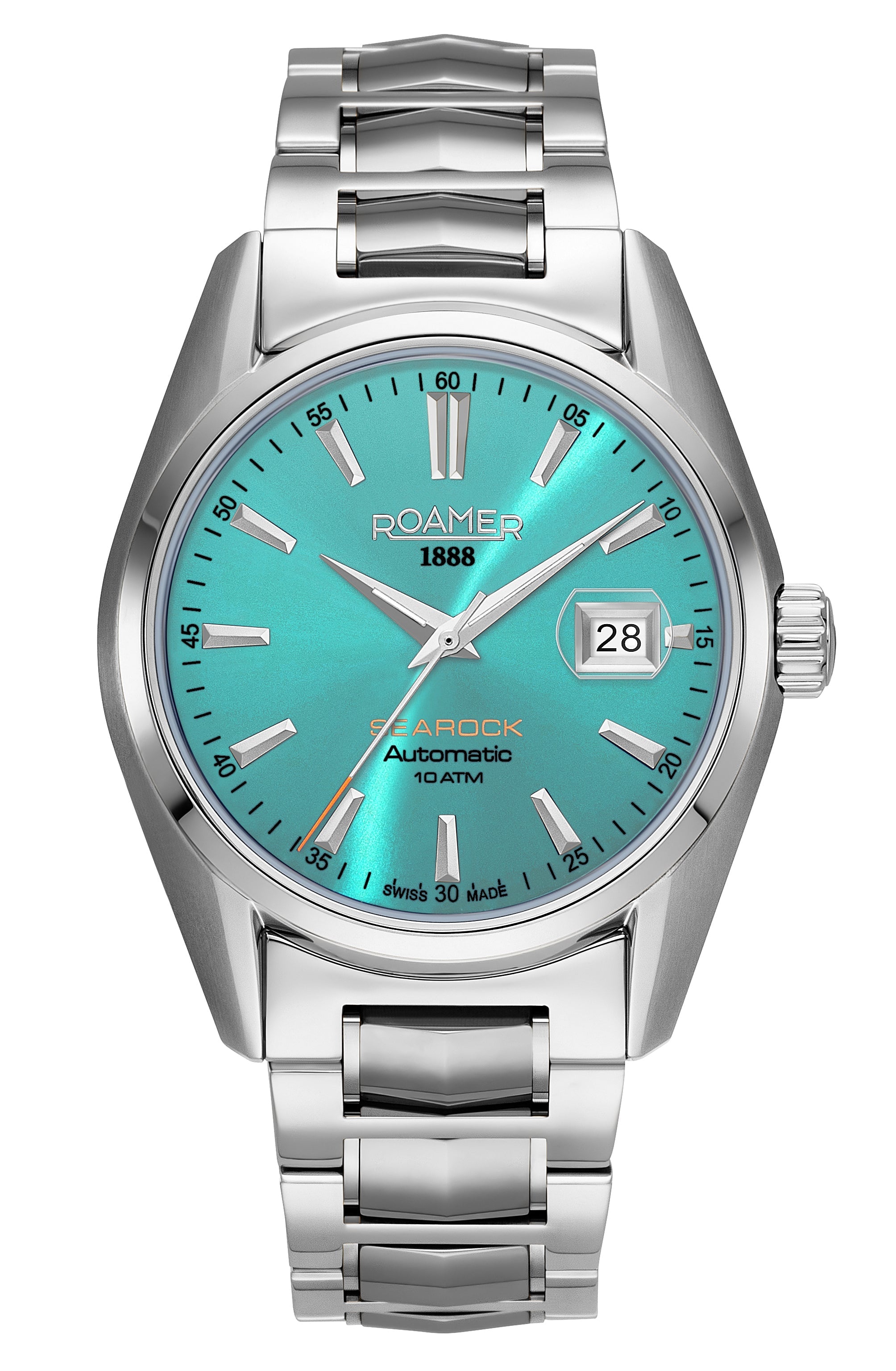 Roamer Men's Searock Automatic Stainless Steel Watch 210665 41 05 20 - Zamana Main image