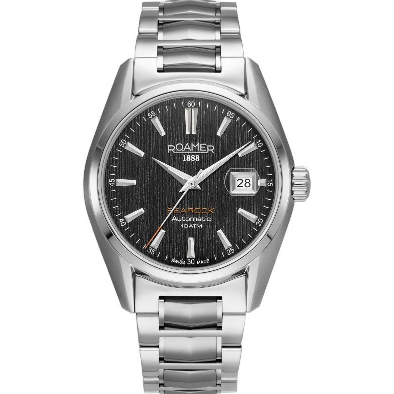 Roamer Men's Searock Black Automatic Watch 210665 41 55 20 - Zamana