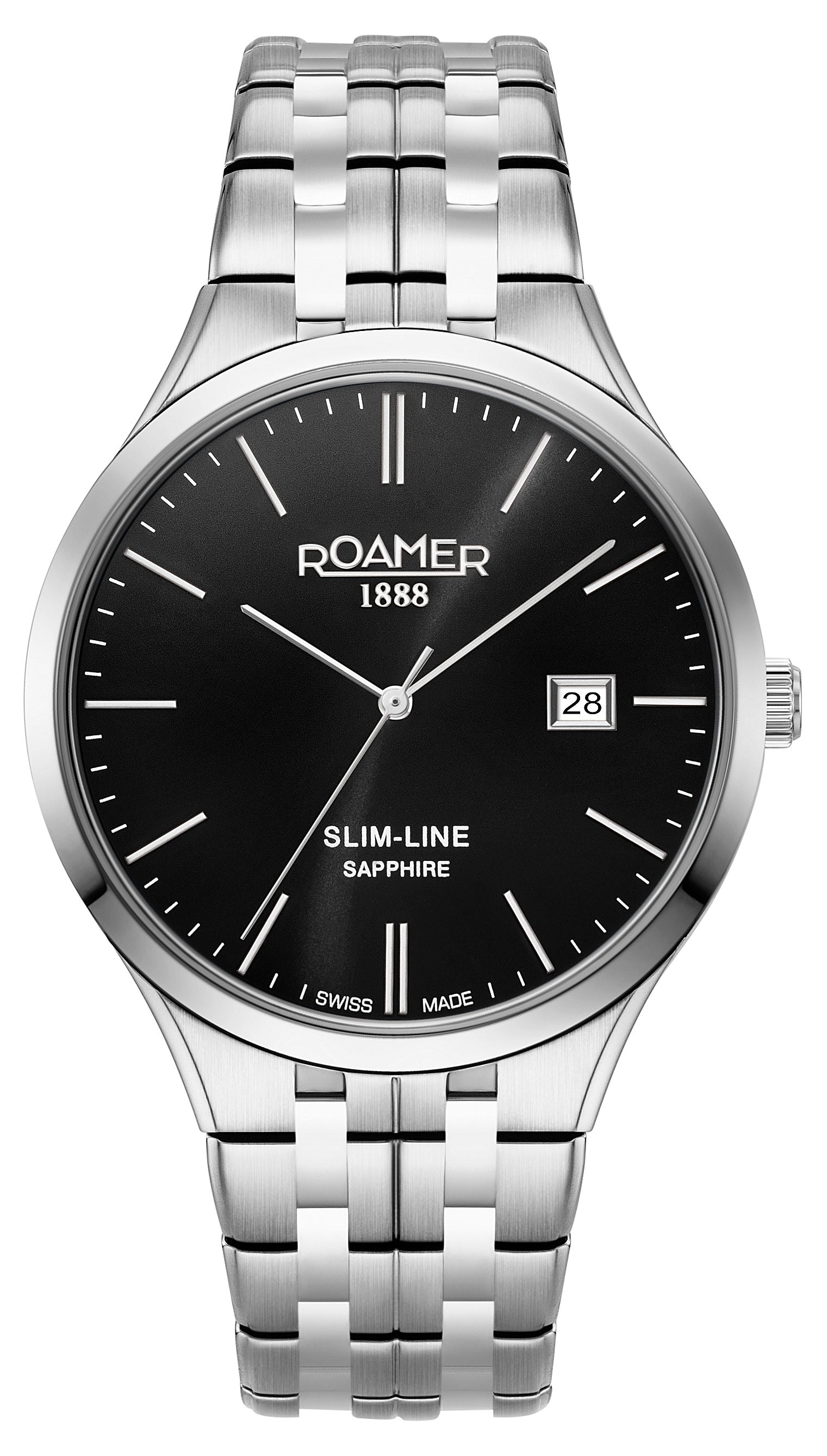 Roamer Men's Slim Line Quartz Watch 512833 41 55 20 - Zamana Main image