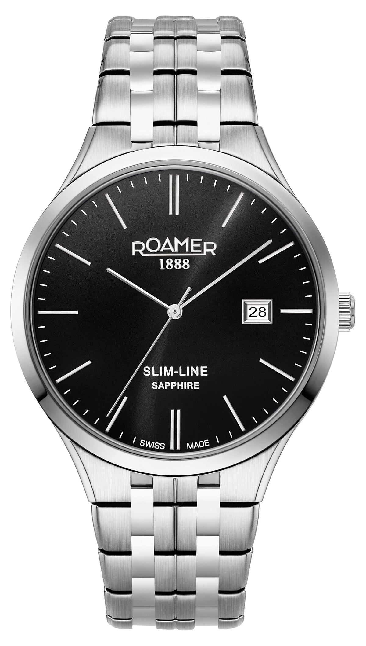 Roamer Men's Slim Line Quartz Watch 512833 41 55 20 - Zamana