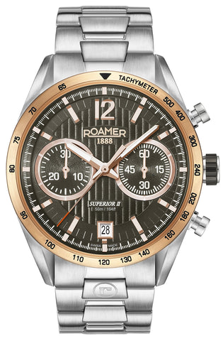 Roamer Men's Superior Chrono II Stainless Steel Watch 510902 49 64 50 - Zamana