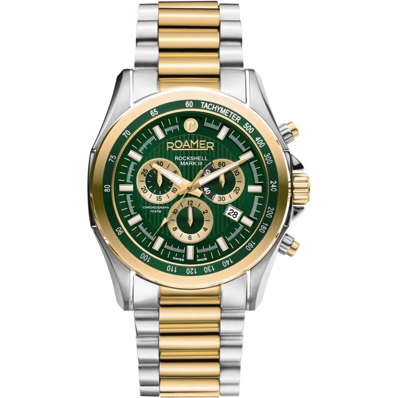 ROAMER MENS WRISTWATCH ROCKSHELL MARK III CHRONO 44 MM STRAP STAINLESS STEEL 220837 48 75 20 - Zamana.pk Main image