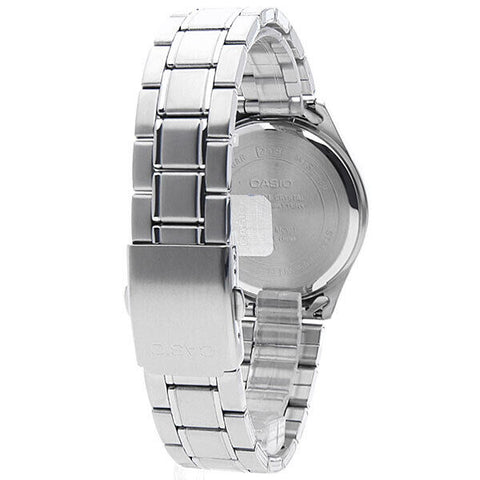 Casio MTS-100D-2A Men's Standard Analog Silver Stainless Steel Band Watch