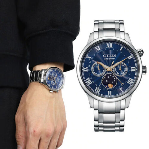 CITIZEN-AP1050-81L- ECO DRIVE STAINLESS STEEL WATCH