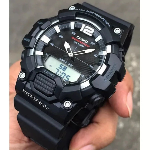 Casio - HDC-700-1A - Classic Analog-Digital Display Quartz Black Watch for Men