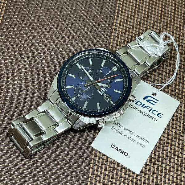 Casio Edifice Watch – EFV-610DB-2AVUDF Stainless Steel Band - For Men