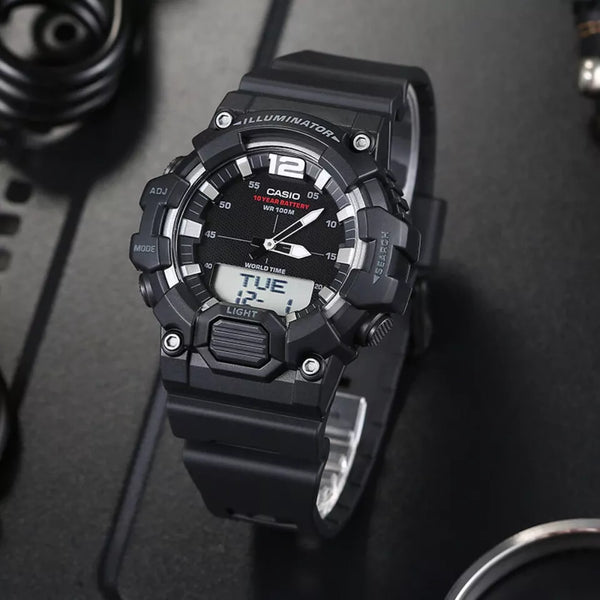 Casio - HDC-700-1A - Classic Analog-Digital Display Quartz Black Watch for Men