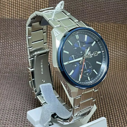 Casio Edifice Watch – EFV-610DB-2AVUDF Stainless Steel Band - For Men