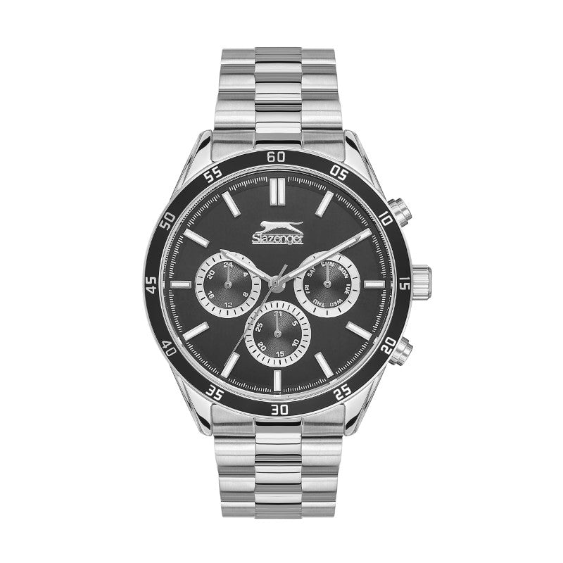 Slazenger SL.09.2109.2.04 Gents Stainless Steel Watch Black - Zamana.pk Main image
