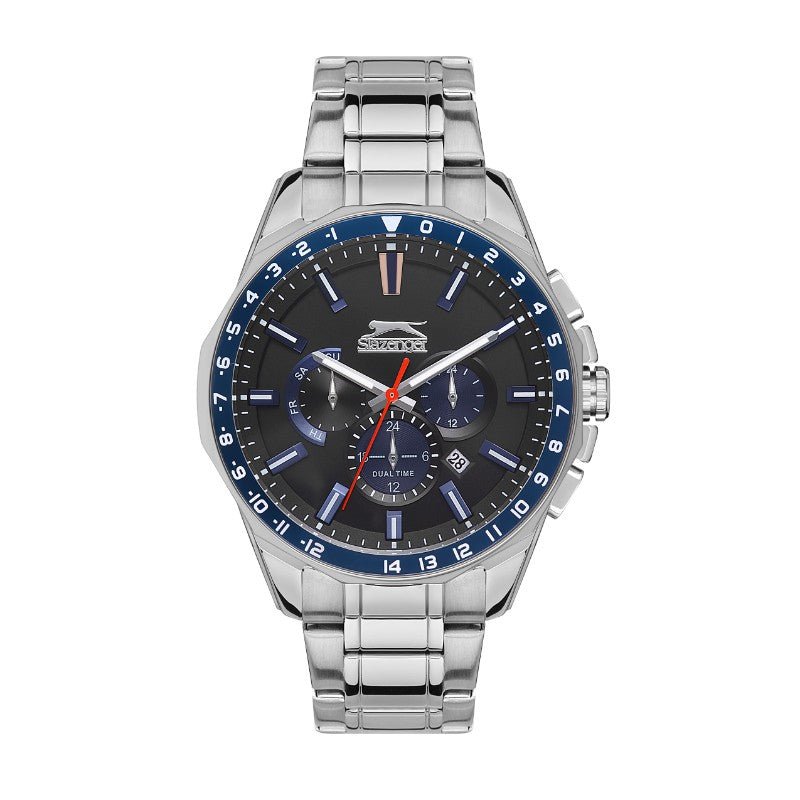 Slazenger SL.09.2112.2.02 Gents Stainless Steel Watch Black - Zamana.pk Main image