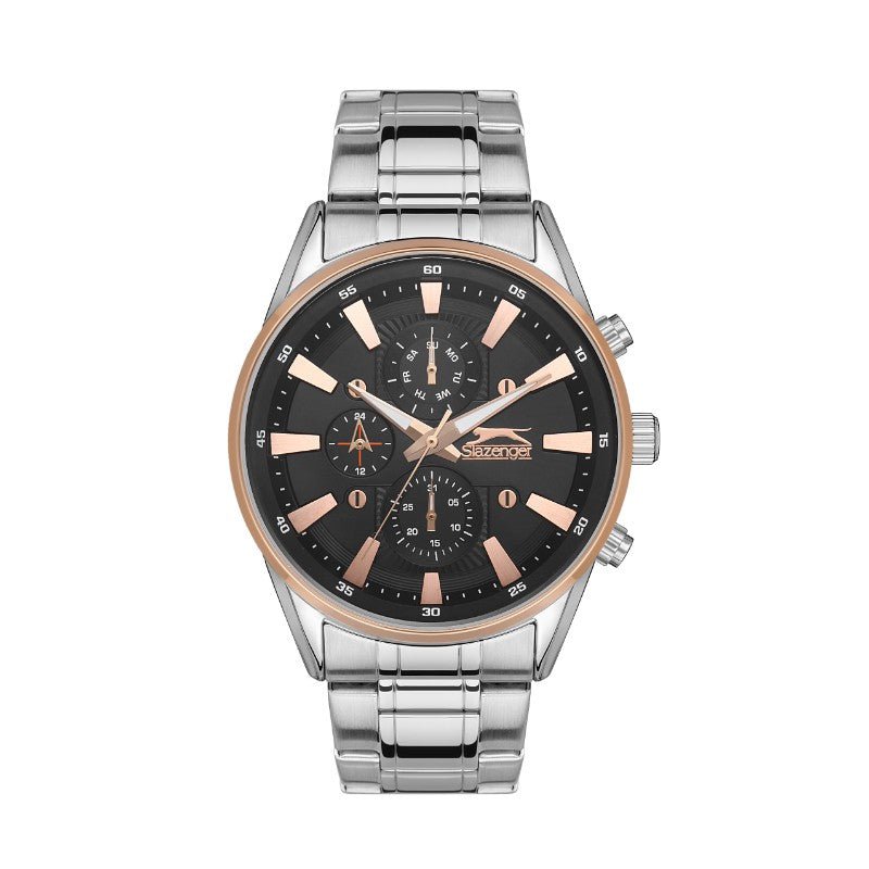 Slazenger SL.09.2118.2.03 Gents Stainless Steel Watch Black - Zamana.pk Main image
