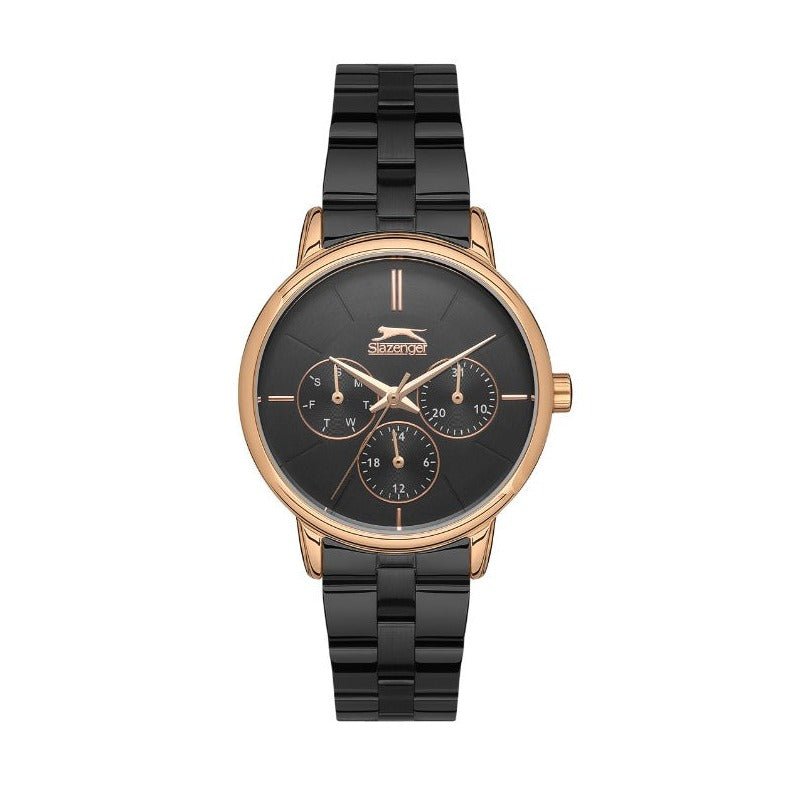 Slazenger SL.09.2145.4.03 Ladies Stainless Steel Watch Black - Zamana.pk