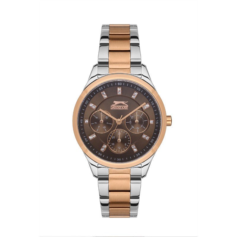 Slazenger SL.09.2151.4.03 Ladies Stainless Steel Watch Brown - Zamana.pk Main image