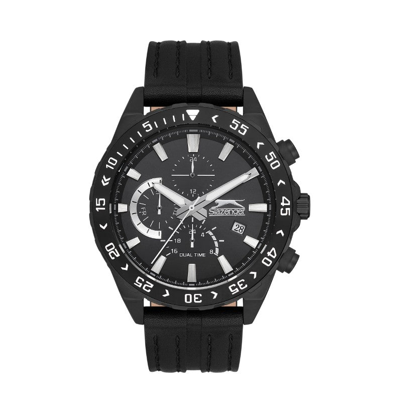 Slazenger SL.09.2152.2.03 Gents Stainless Steel Watch Black - Zamana.pk