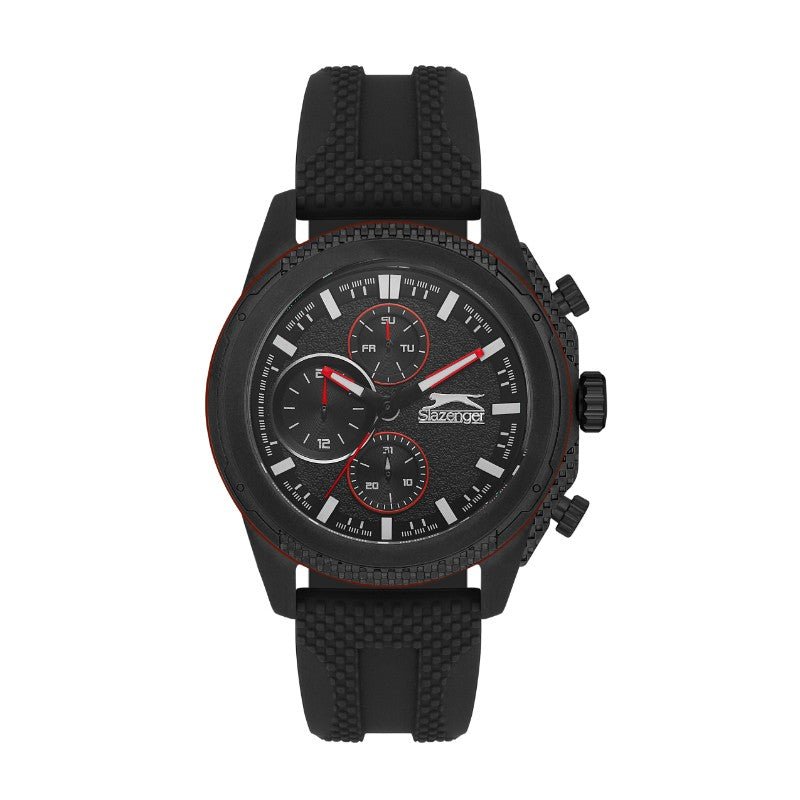 Slazenger SL.09.2153.2.01Gents Stainless Steel Watch Black - Zamana.pk