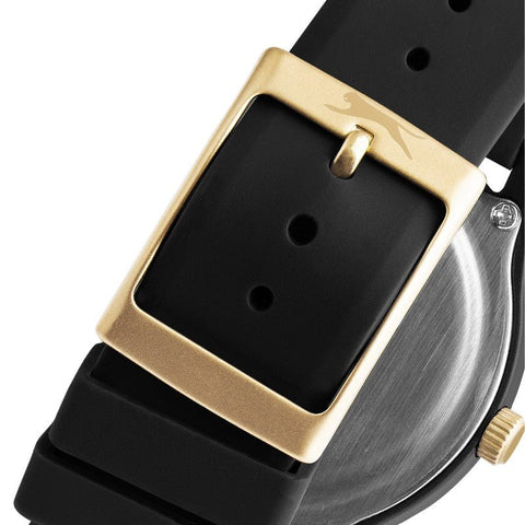 Slazenger SL.09.6368.1.04 Gents Stainless Steel Watch Black - Zamana.pk