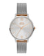 Slazenger SL.9.1823.2.04 Quartz Female Mesh Silver/Gold Band Silver Dial Watch - Zamana.pk