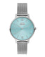 Slazenger SL.9.1823.2.06 Quartz Female Mesh Silver Band Blue Dial Watch - Zamana.pk