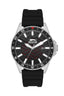 Slazenger SL.9.2224.1.01 Quartz Male Silicone Black Band Black Dial Watch - Zamana.pk