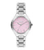 Slazenger SL.9.2254.3.06 Quartz Female Metal Silver Band Pink Dial Watch - Zamana.pk