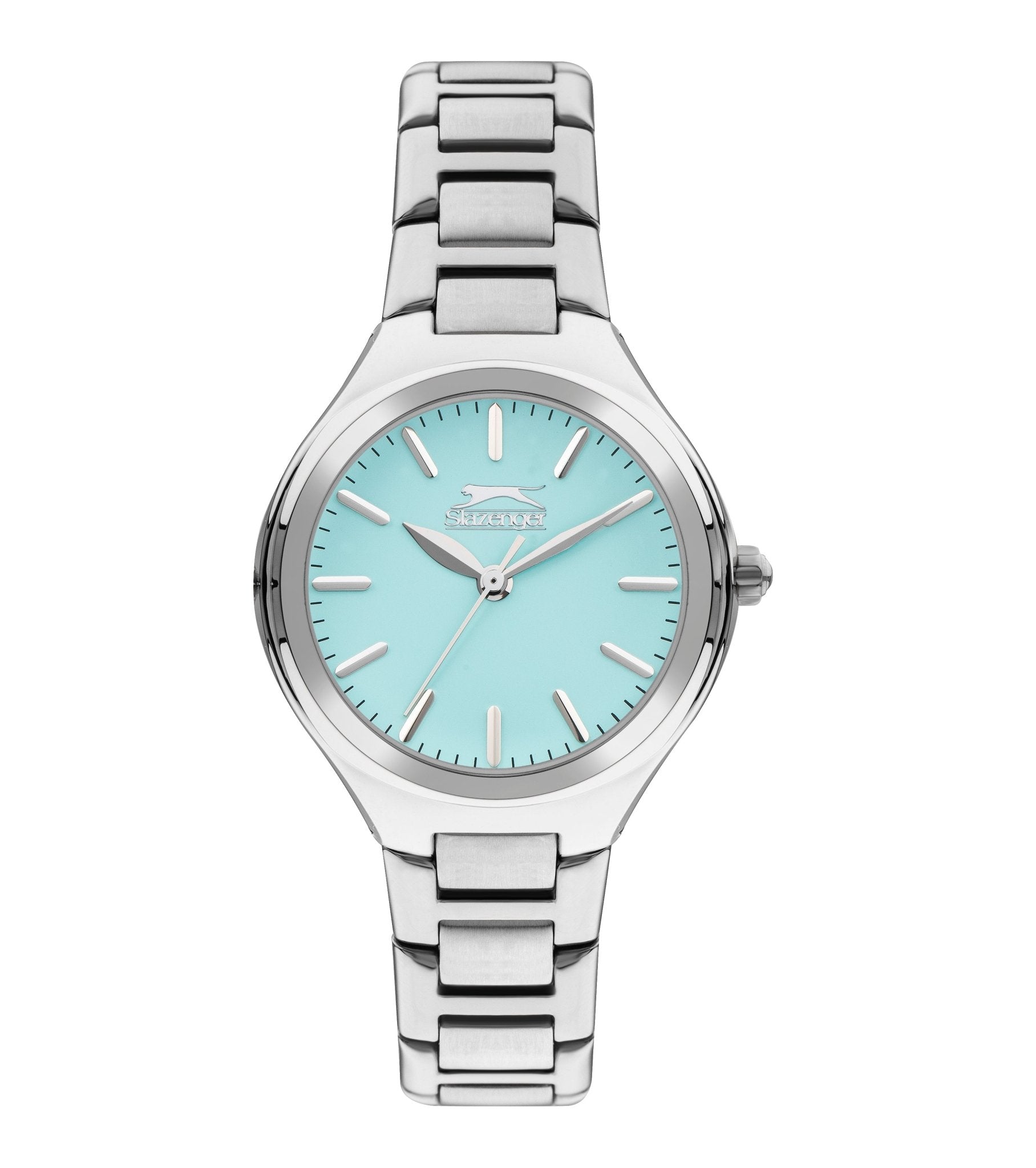 Slazenger SL.9.2254.3.07 Quartz Female Metal Silver Band Blue Dial Watch - Zamana.pk