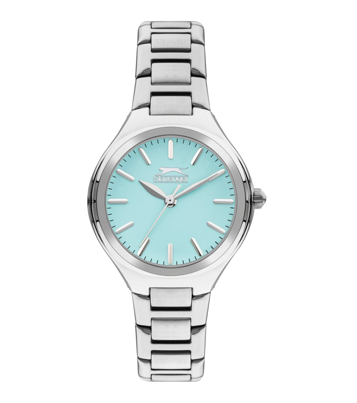 Slazenger SL.9.2254.3.07 Quartz Female Metal Silver Band Blue Dial Watch - Zamana.pk