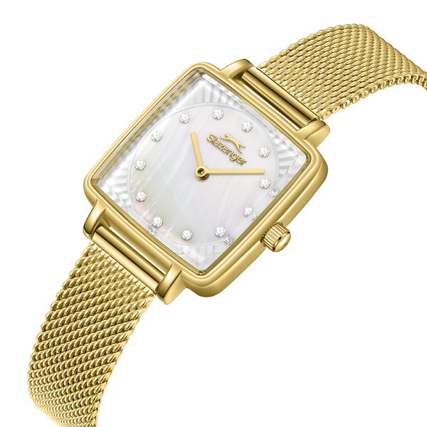 Slazenger SL.9.2255.3.02 Women's Mesh Strap & Clasp Detail - Zamana