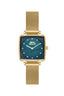 Slazenger SL.9.2255.3.06 Quartz Female Mesh Gold Band Green Dial Watch - Zamana.pk