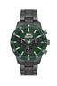 Slazenger SL.9.2260.2.02 Quartz Male Metal Gun Band Green Dial Watch - Zamana.pk