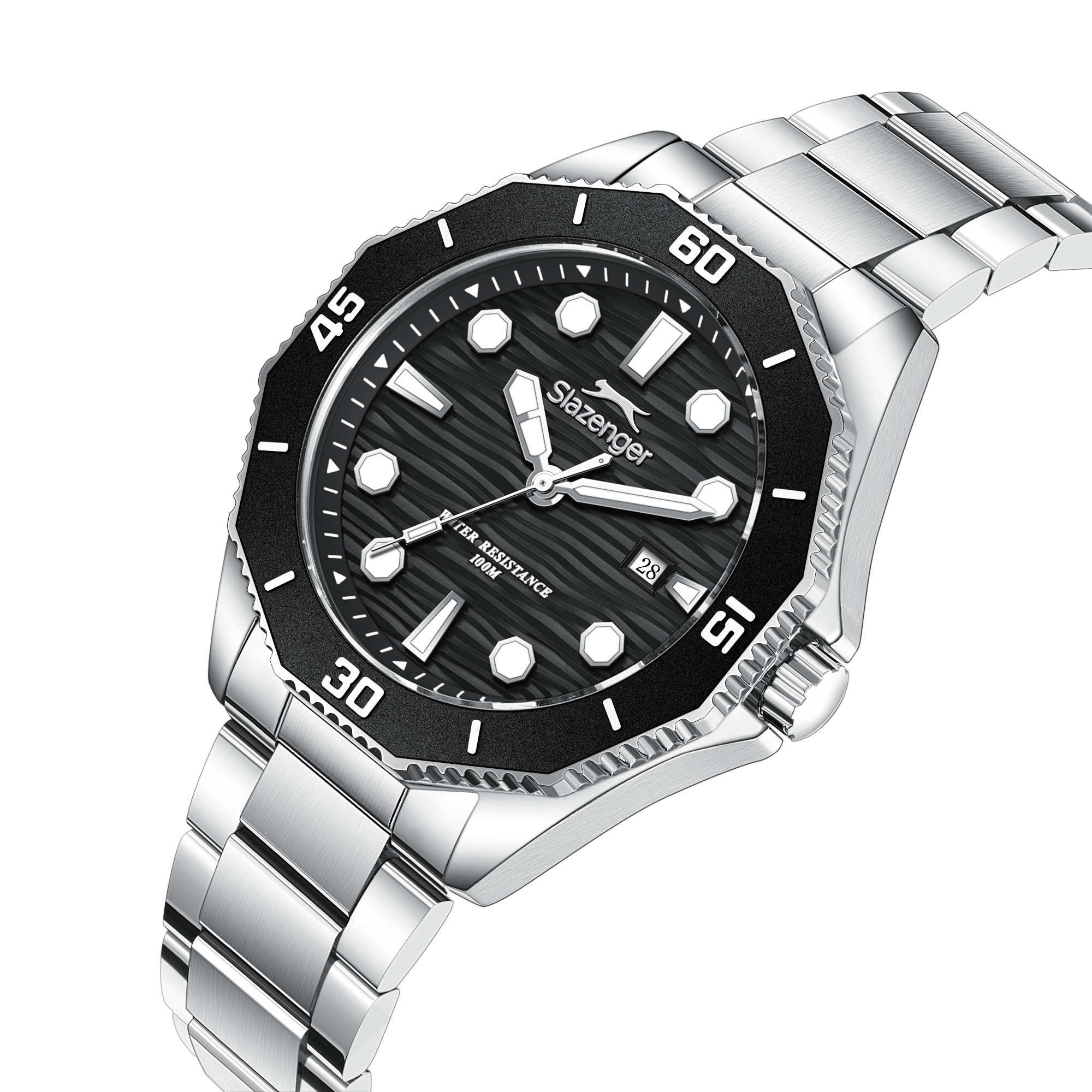 Slazenger SL.9.2628.1.350 Men's Black Dial Stainless Steel Bracelet Watch Secondary image