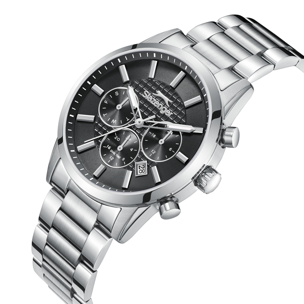 Slazenger SL.9.2648.2.350 Men's Black Dial Stainless Steel Bracelet Watch - Photo 4 - Zamana