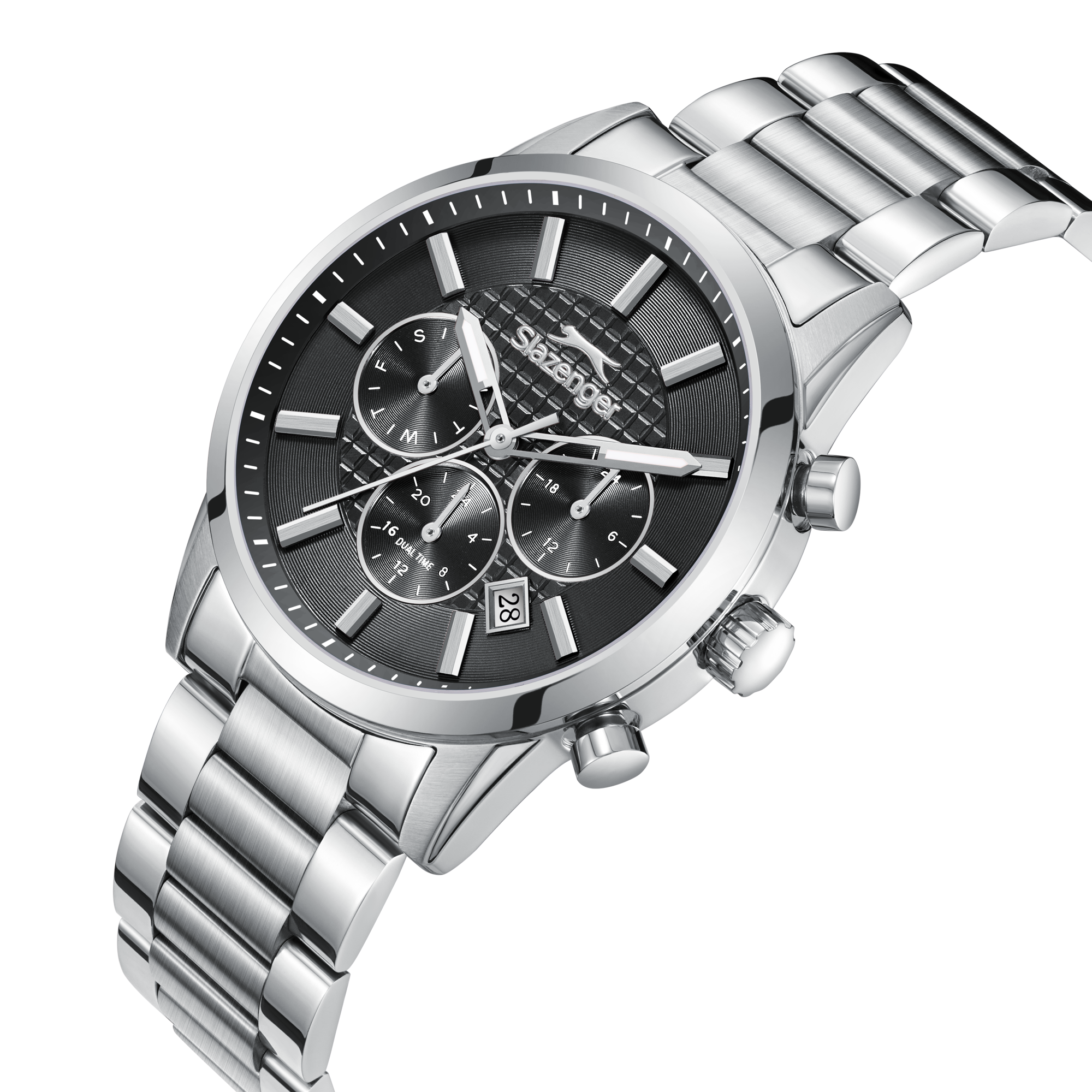 Slazenger SL.9.2648.2.350 Men's Black Dial Stainless Steel Bracelet Watch - Photo 4 - Zamana
