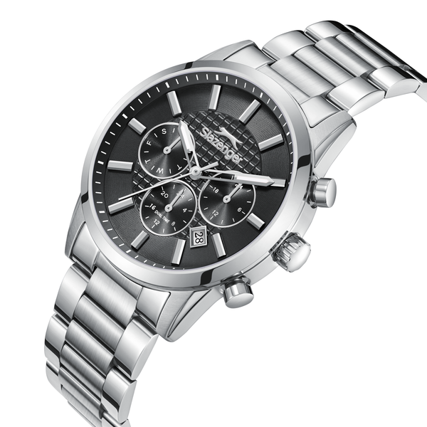 Slazenger SL.9.2648.2.350 Men's Black Dial Stainless Steel Bracelet Watch - Photo 4 - Zamana