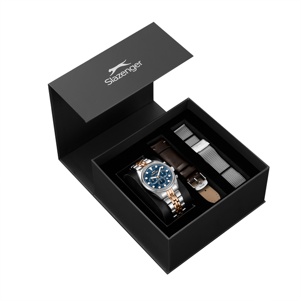 Slazenger SL.9.2652.2.590 Men's Dark Blue Dial Stainless Steel Bracelet Watch - Photo 5 - Zamana