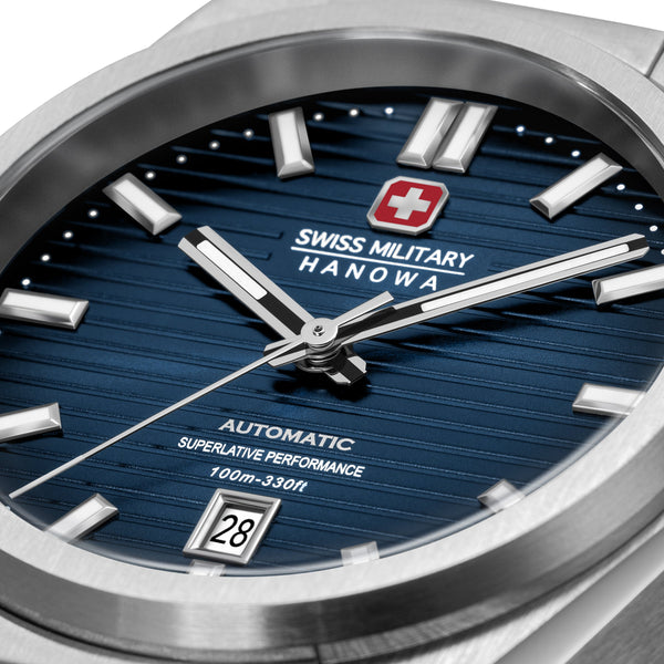 Swiss Military Hanowa SMWGL0006901 Men's Blue Dial Stainless Steel Bracelet Watch - Photo 4 - Zamana