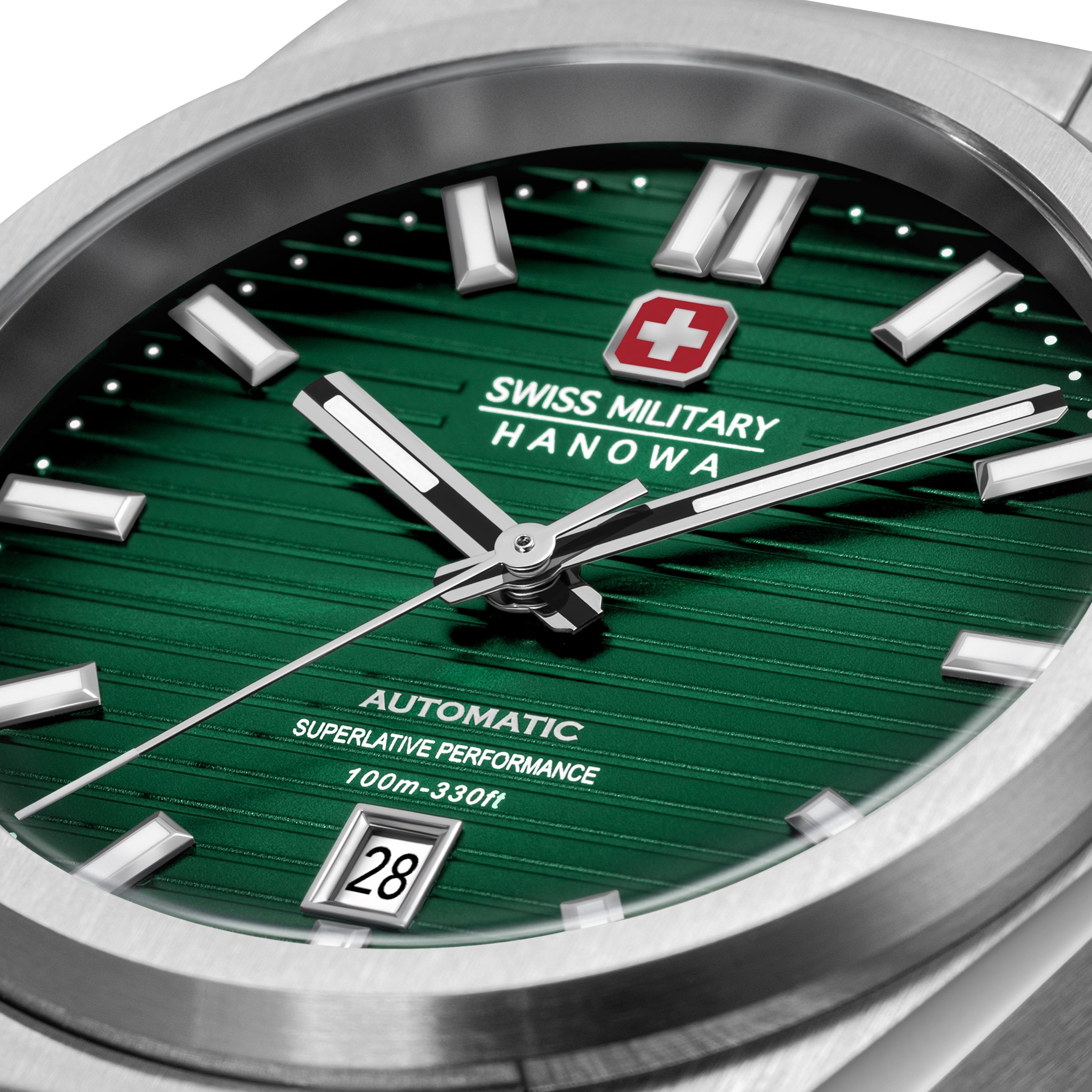 Swiss Military Hanowa SMWGL0006902 Men's Green Dial Stainless Steel Bracelet Watch - Photo 4 - Zamana