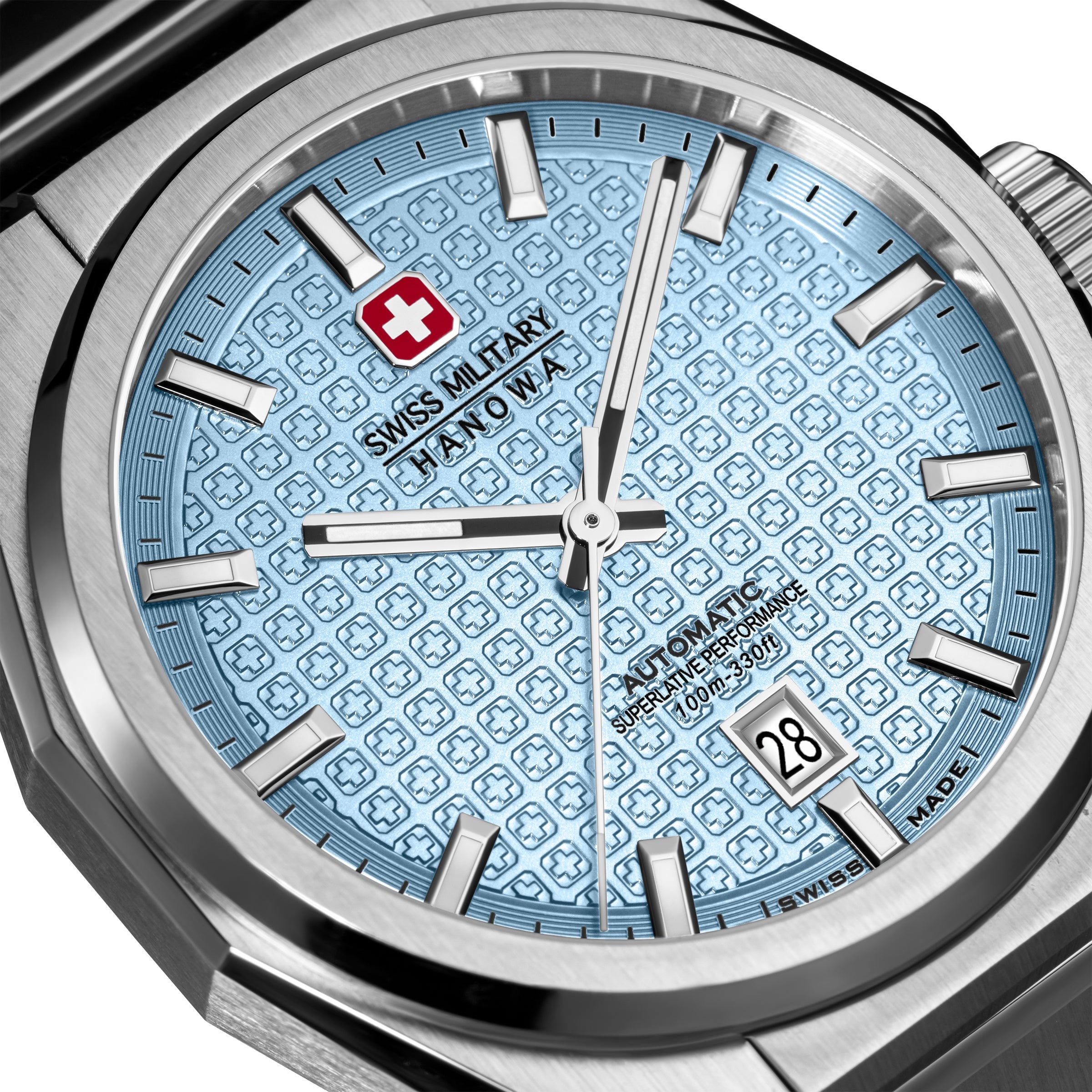 Swiss Military Hanowa SMWGL0006904 Men's Ice Blue Dial Stainless Steel Bracelet Watch Secondary image