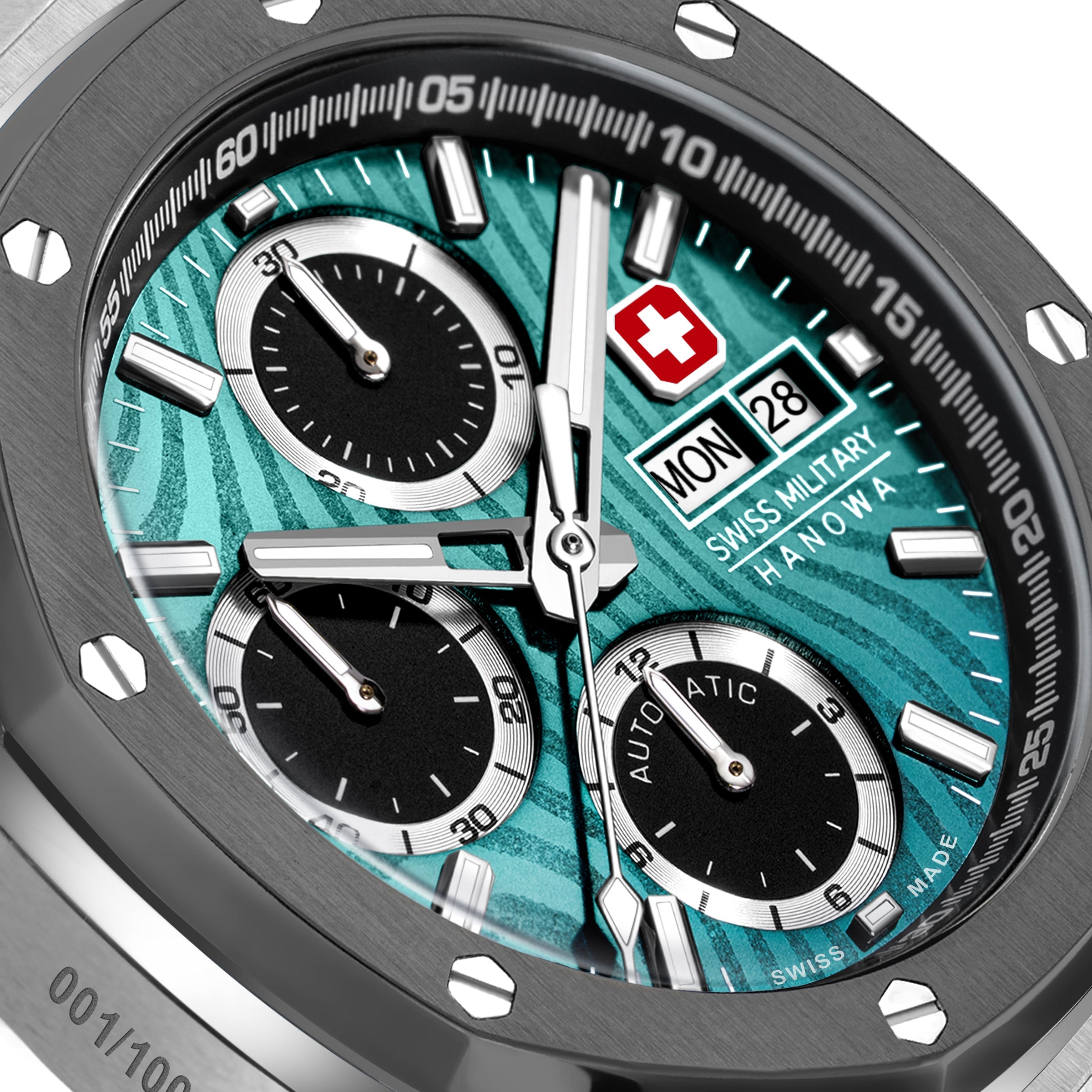 Swiss Military Hanowa SMWGL0007002 Water Resistant Caseback & Engraving - Zamana