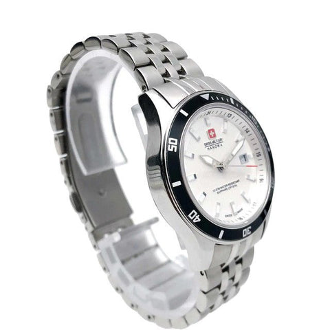 Swiss Military Hanowa Steel Silver Dial Ladies Watch 06 - 7161.2.04.001.07 - Zamana.pk