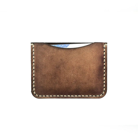 The Artisan: A Leather Cardholder Wallet - Brown Color - Zamana.pk