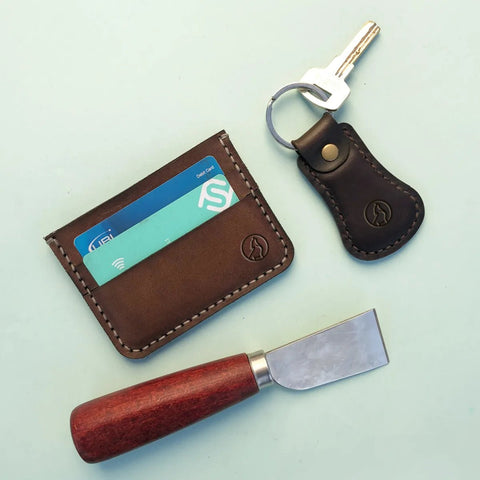 The Artisan: A Leather Cardholder Wallet - Brown Color - Zamana.pk