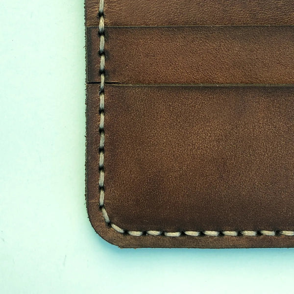 The Artisan: A Leather Cardholder Wallet - Brown Color - Zamana.pk