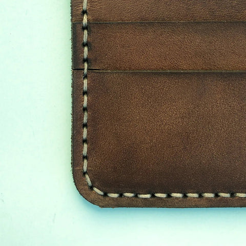 The Artisan: A Leather Cardholder Wallet - Brown Color - Zamana.pk