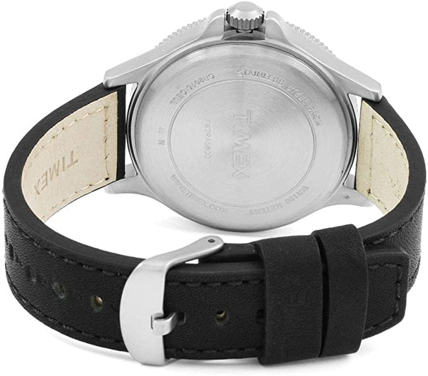 Timex Allied Coastline Black Dial Leather Strap Men's Watch TW2R45800 - Zamana.pk