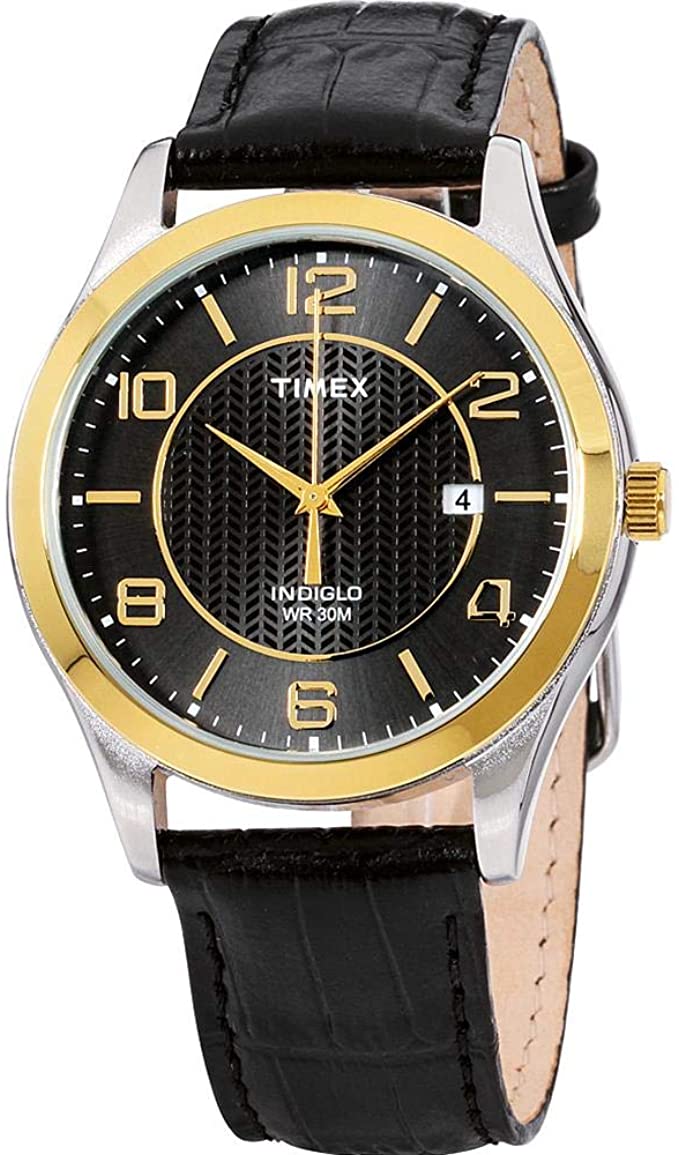 Timex Grand Street Black Dial Men's Watch T2P450 - Zamana.pk