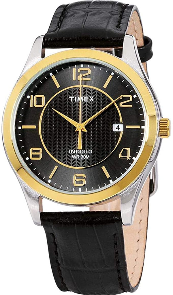 Timex Grand Street Black Dial Men's Watch T2P450 - Zamana.pk