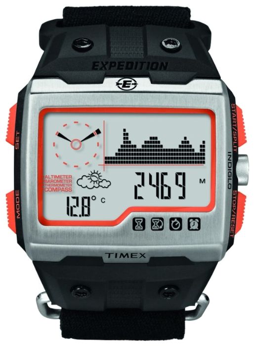 Timex Intelligent Quartz Temperature Barometer Altimeter and Compass Men's Watch - T49665 - Zamana.pk